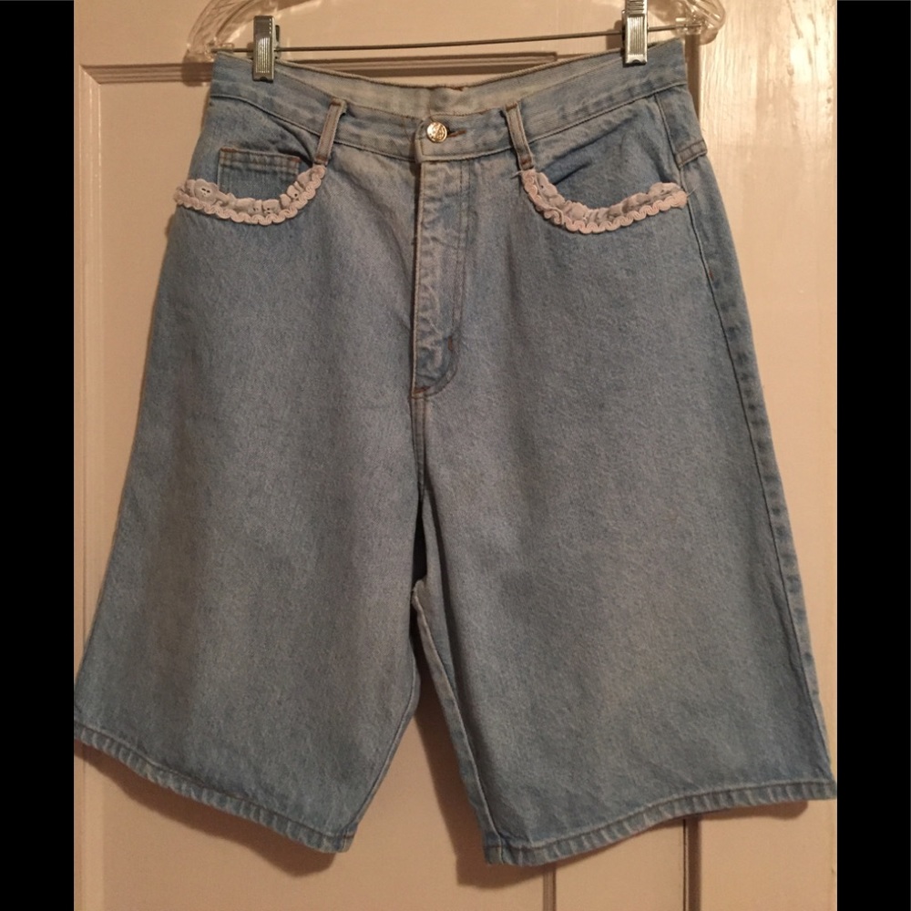 Denim shorts
